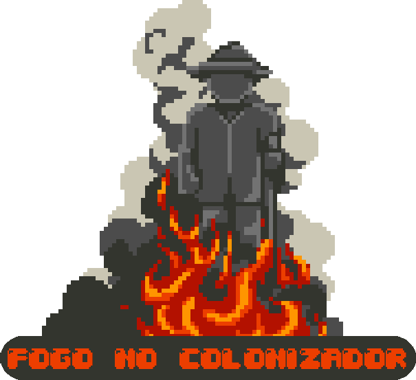 Adesivo Avulso (4,5x5cm) - Fogo no Colonizador - R$1,80